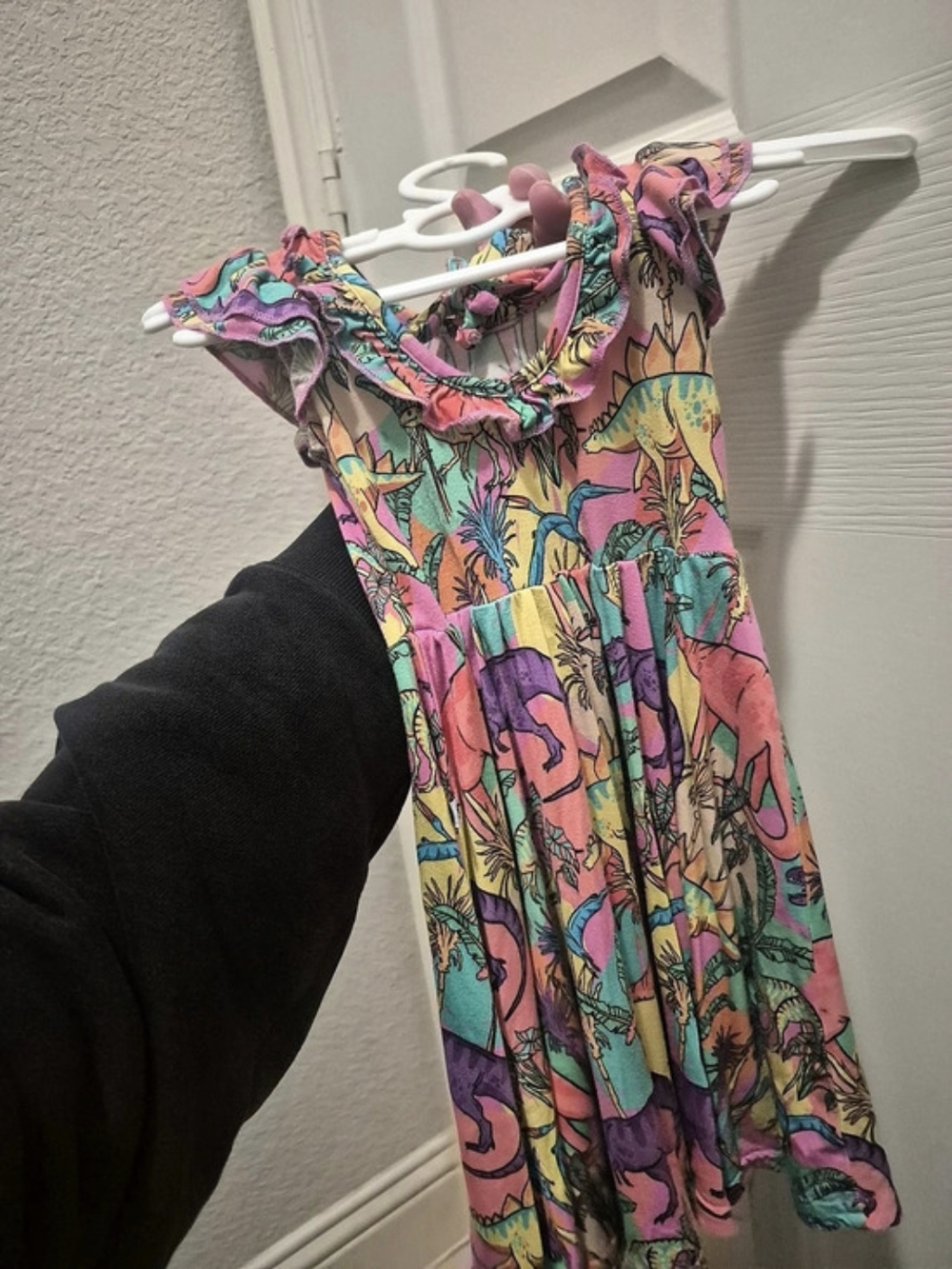 Dinosaur Dress Bums & Roses 2T - Picture 3 of 5